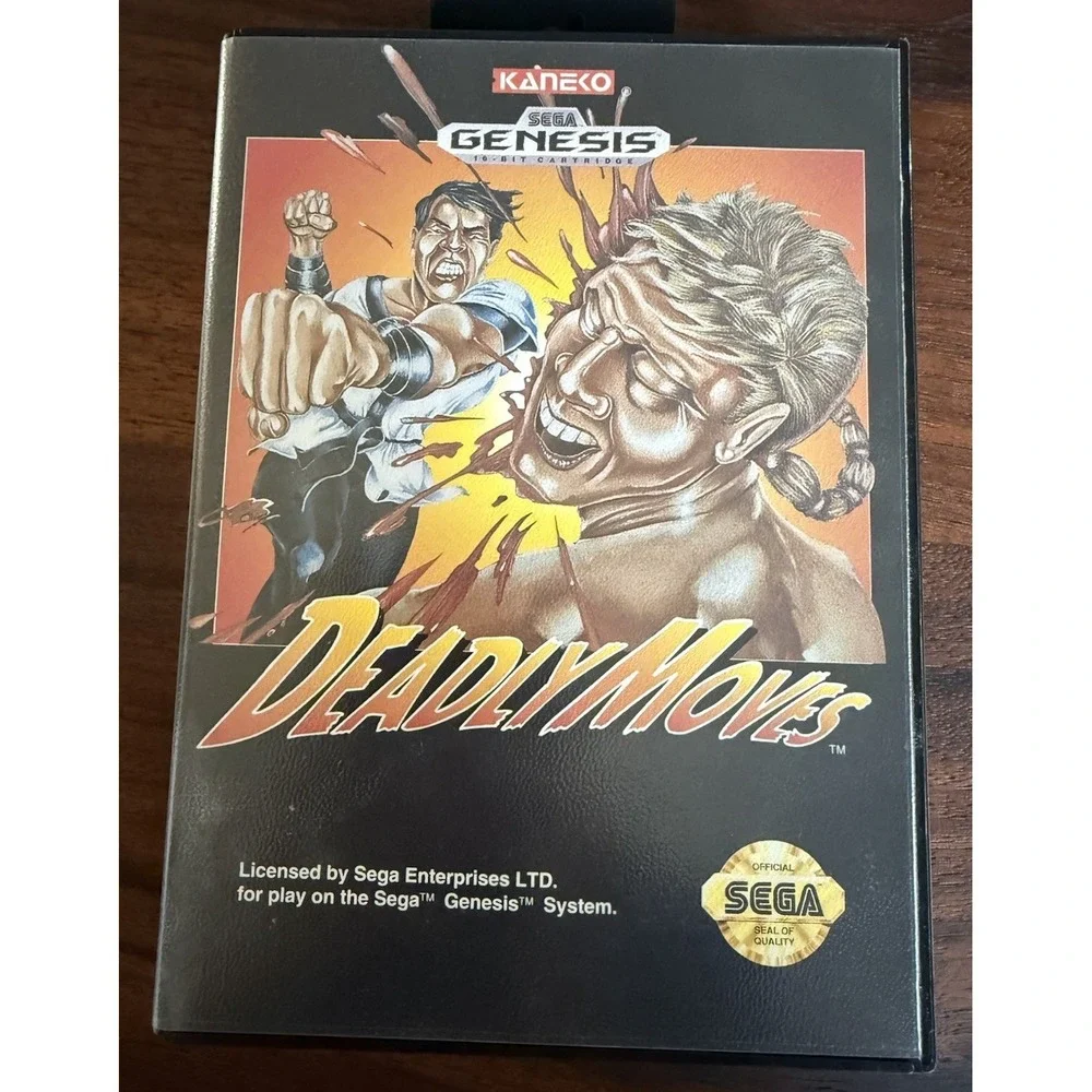 Deadly Moves Sega Genesis‎ Complete CIB Authentic Case Manual Cartridge MINT